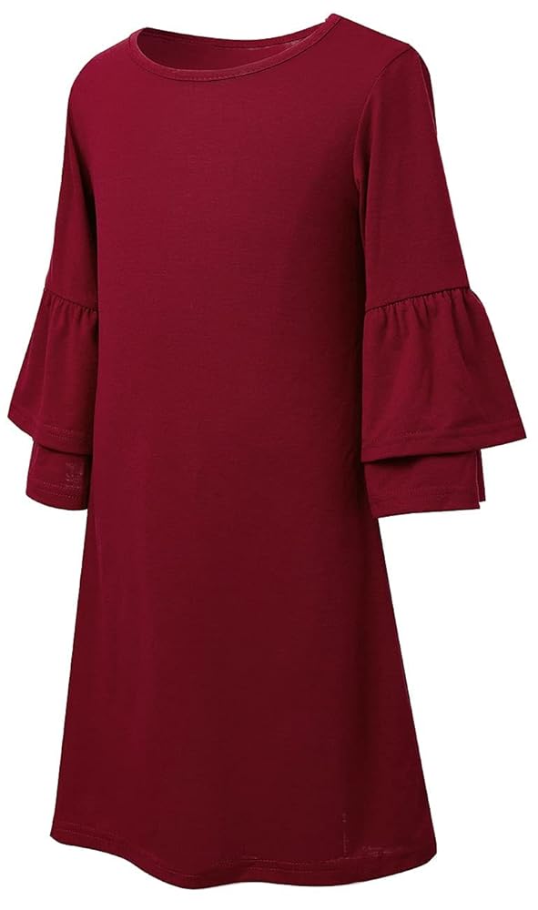 タグ付☆カスタネ　 オケージョン Bell sleeve color dress Kastane（カスタネ）の「【オケージョンドレス/結婚式】Bell